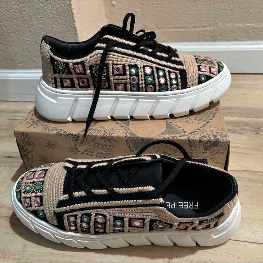 Free People crochet sneakers